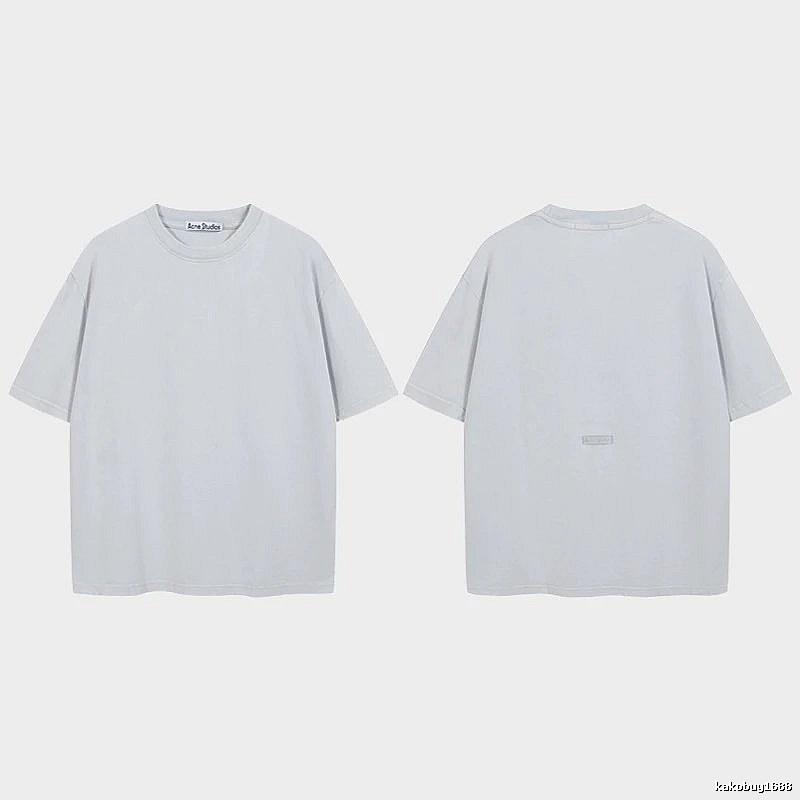 Acne Studios 2090-80 Blue Style Ac908040 Stockholm Logo T-Shirt Relaxed Styling