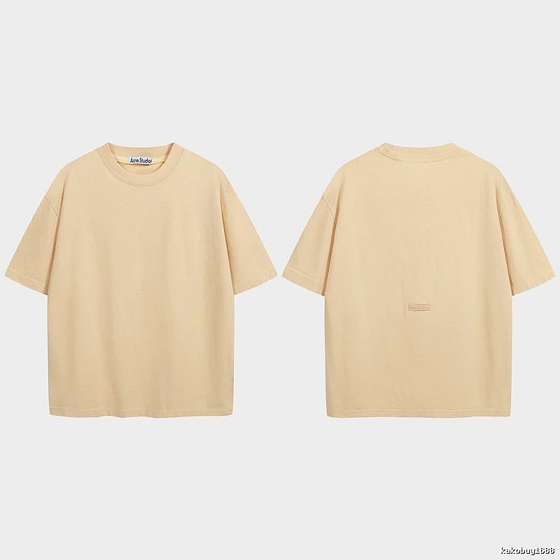 Acne Studios 2090-80 Yellow Style Ac908040 Stockholm Logo T-Shirt Match Day