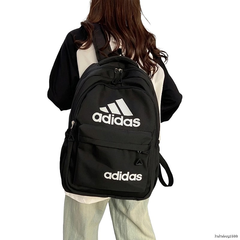 Adidas classic simple style black backpack