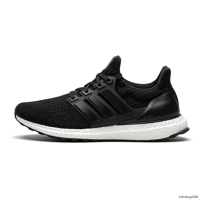 Adidas Ultraboost black and white running shoes