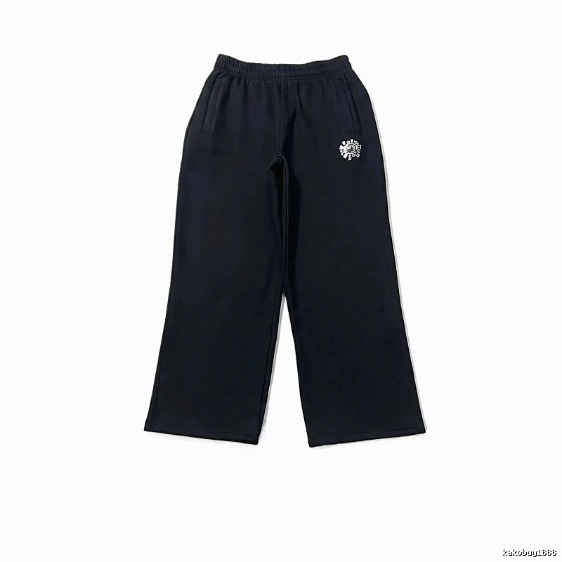 ADWYSD trendy brand loose black long trousers.