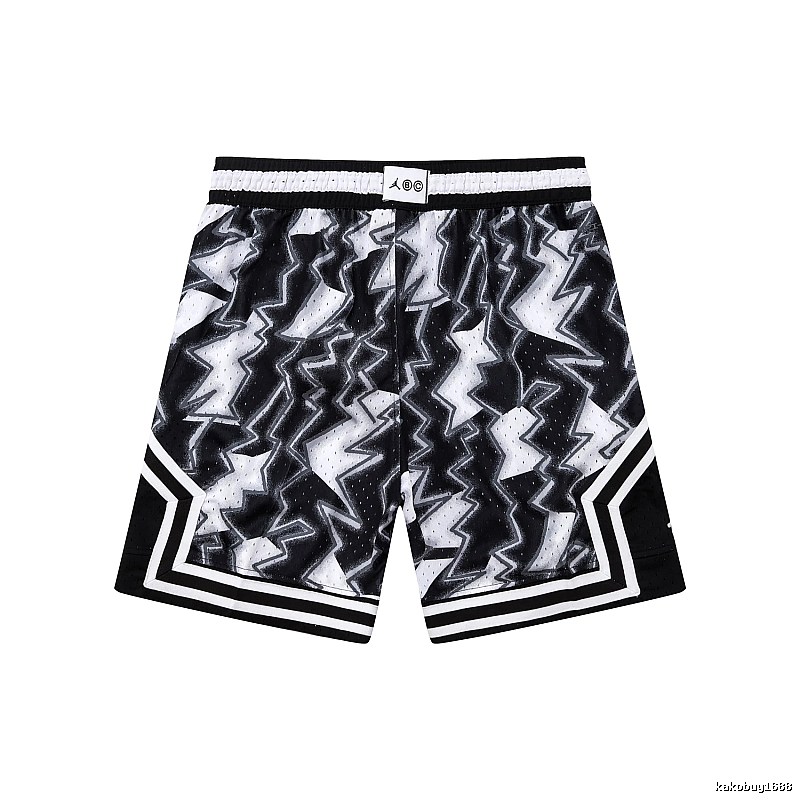 AJ Lightning series black and white shorts