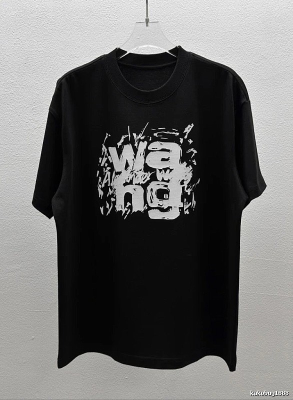 Alexander Wang Graffiti Street Style Black T-Shirt