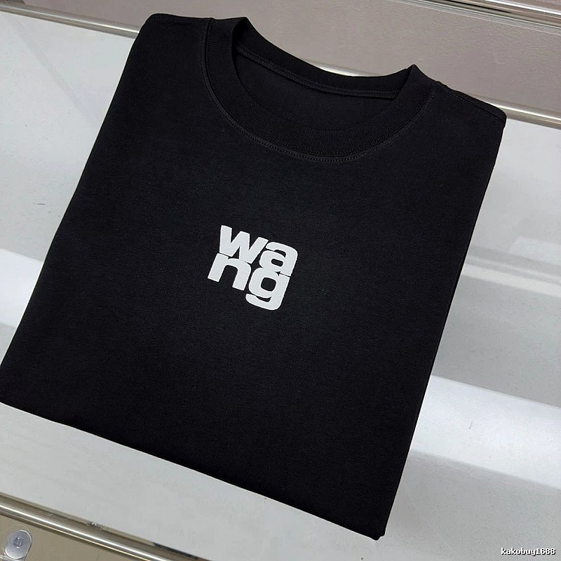 Alexander Wang Logo Street Style Black T-shirt