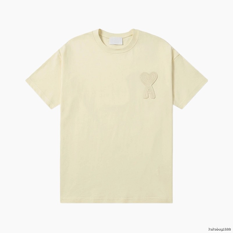 AMI Love Embroidery Simple Style T-shirt