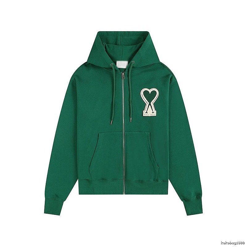 AMI Love Series Green Hoodie