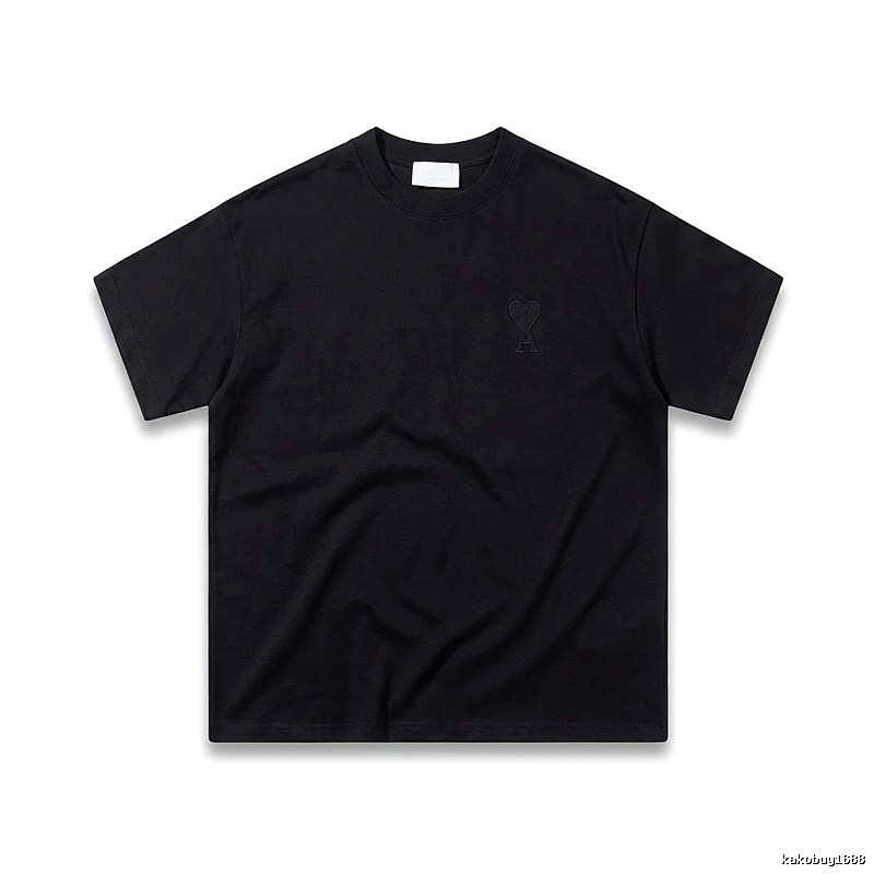 AMI Love Simple Style Black T-shirt