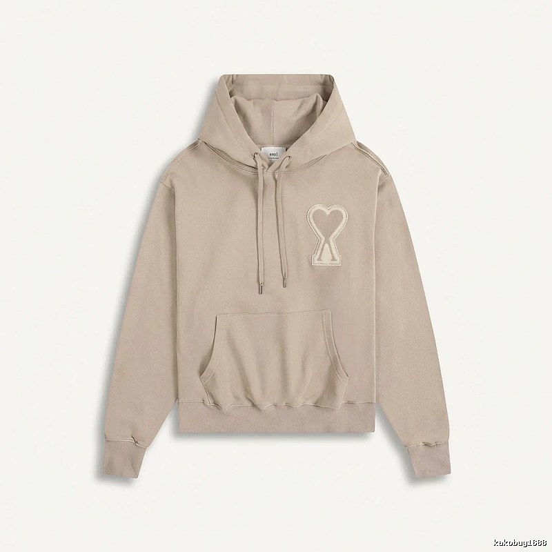 AMI Love Trend Brand Beige Sweatshirt