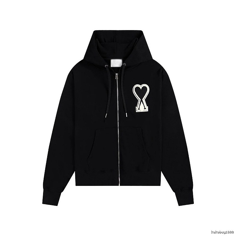 AMI Love Trendy and Cool Black Sweatshirt
