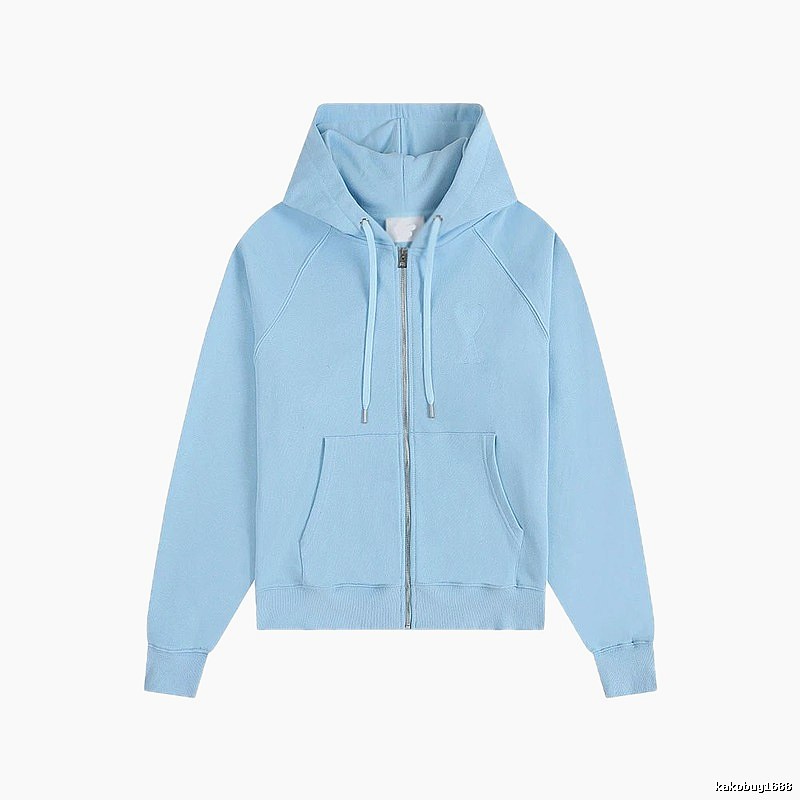 AMI minimalist style light blue sweatshirt