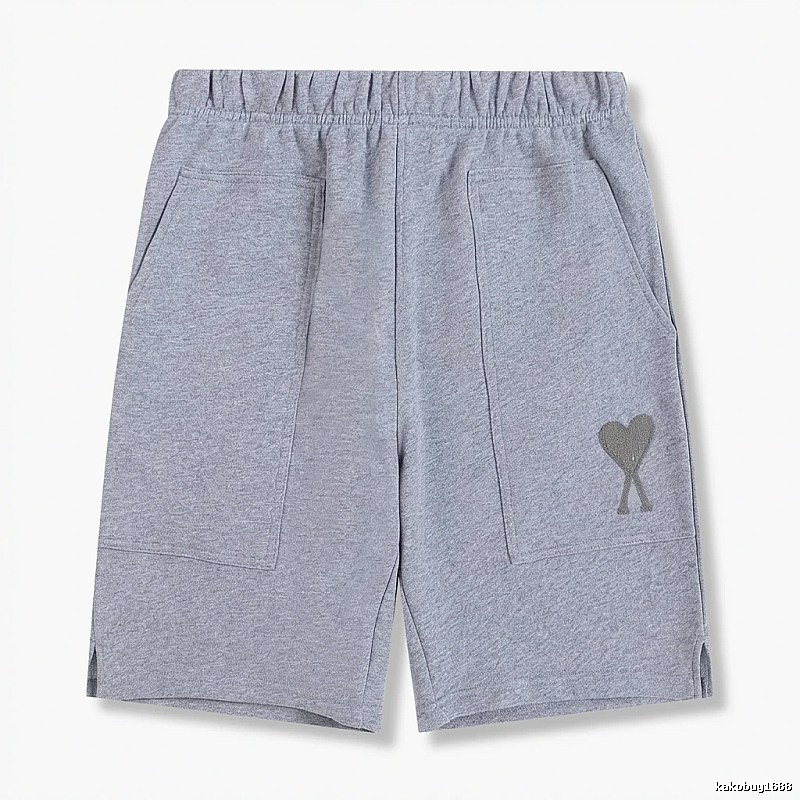 AMI pattern casual gray shorts