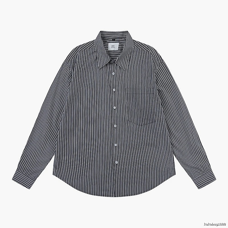 AMI Stripe Minimalist Style Shirt