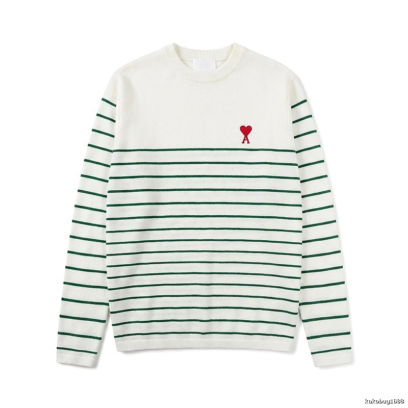AMI striped white sweater
