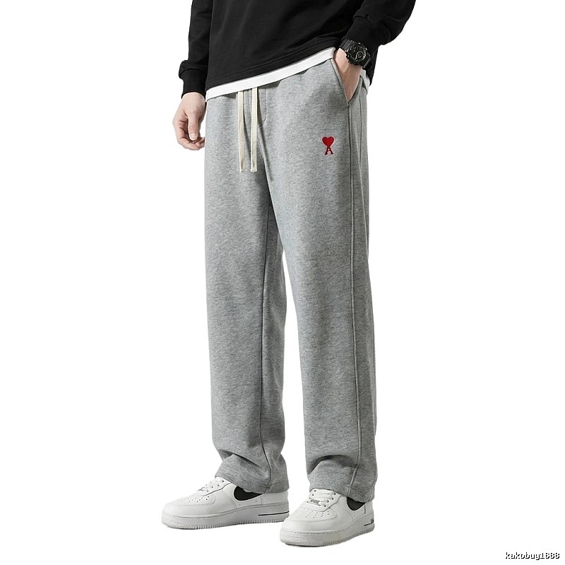 AMI&EASY Love Trendy Grey Sweatpants