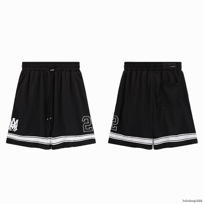 AMIRI American Basketball Style Black Athletic Shorts