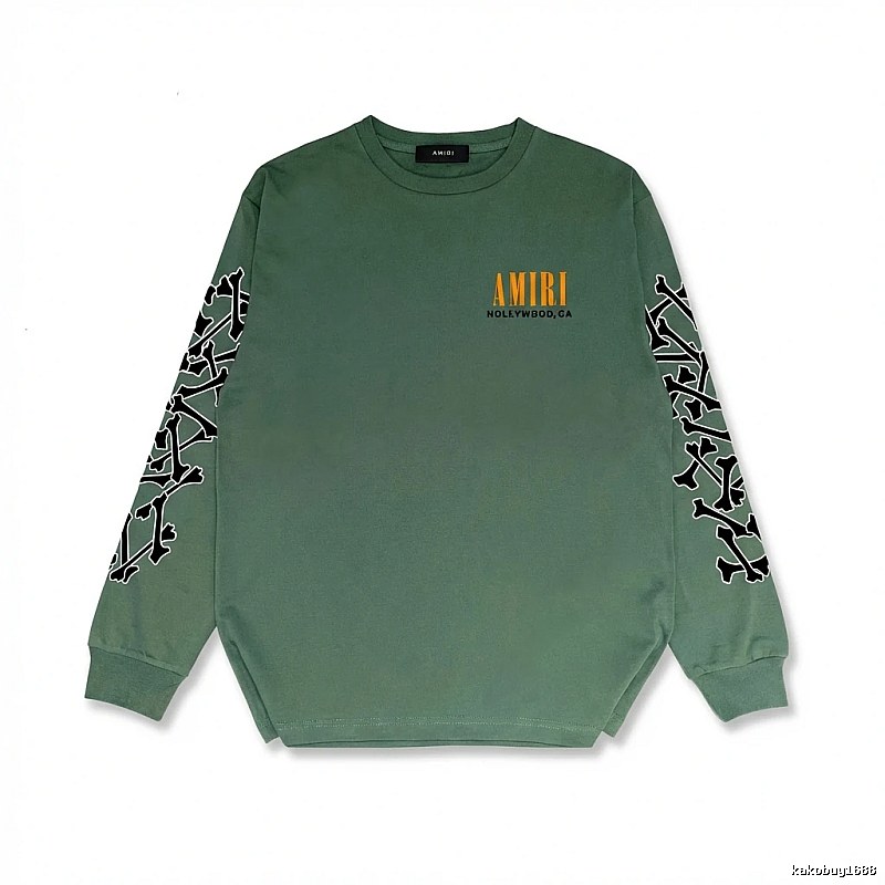 AMIRI Dark Style Olive Green Sweatshirt