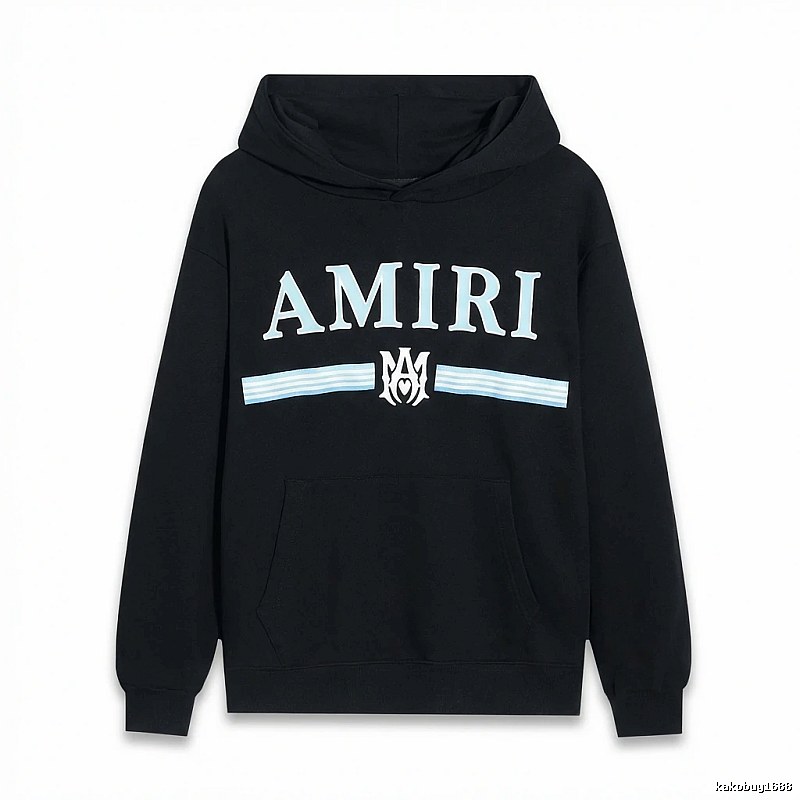 AMIRI letter-printing style black sweatshirt