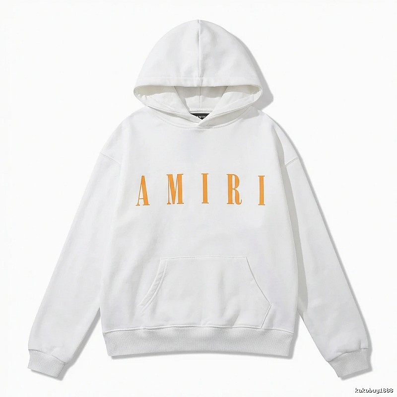 AMIRI letter trendy brand white sweatshirt