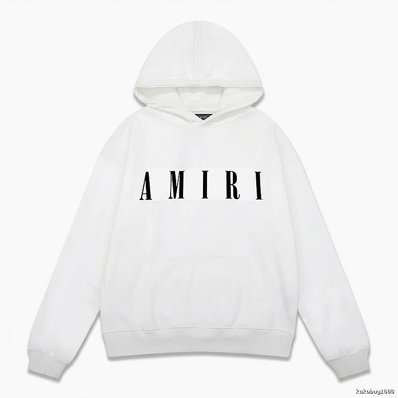 AMIRI minimalist style white hoodie