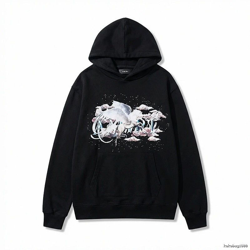 AMIRI Printed Trendy Black Sweatshirt