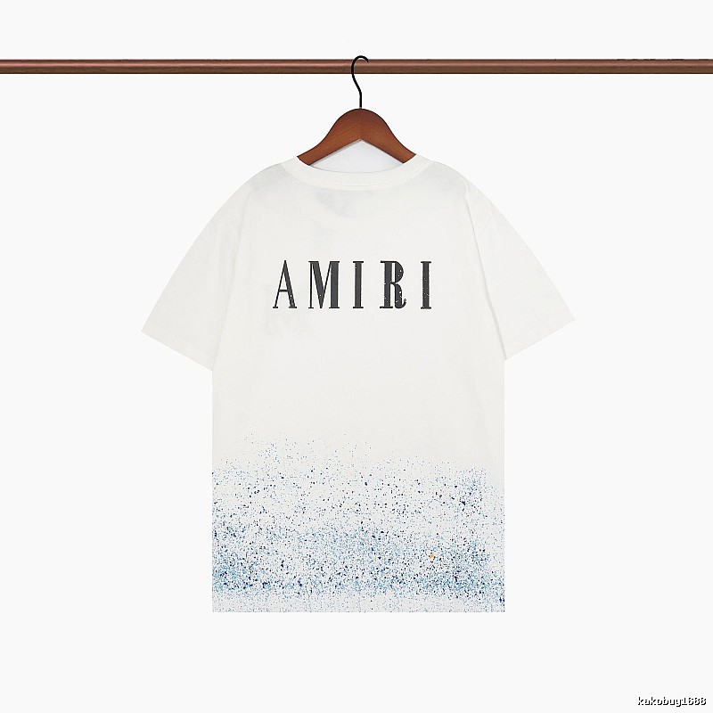 Amiri Relaxed Graphic T-shirt White Blue Amiri with Designer-Inspired Detail