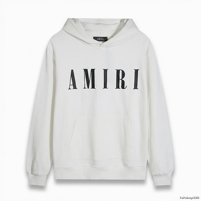 AMIRI simple style white hoodie