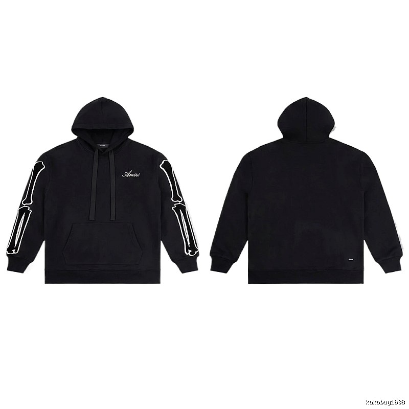 AMIRI Skull Style Black Hoodie