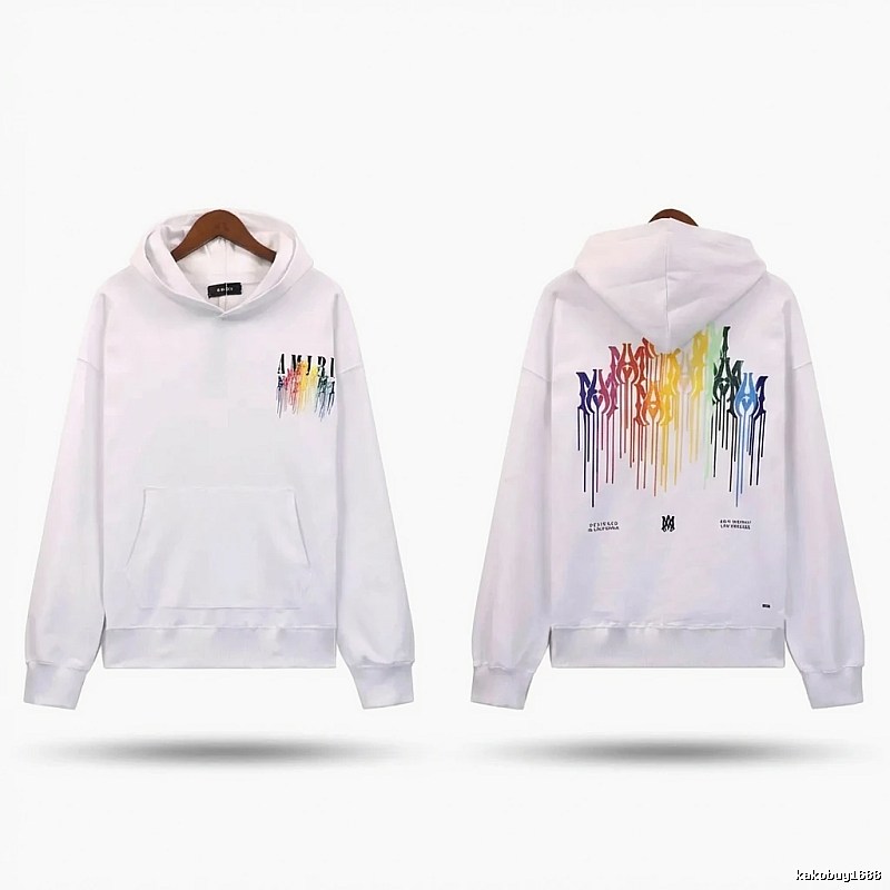 AMIRI Splatter White Hoodie