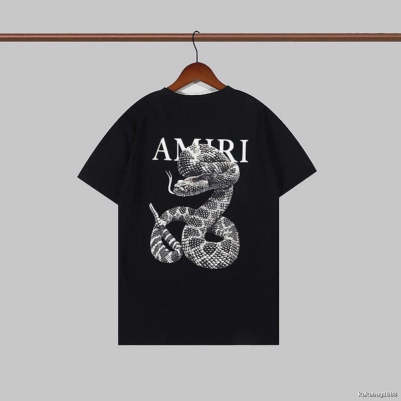 Amiri Statement Graphic T-shirt White Blue Amiri for Easy Pairing