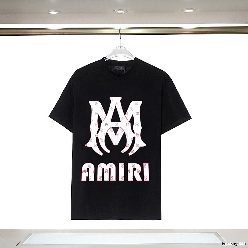 Amiri Summer Graphic T-shirt White Blue Amiri with Clean Finish