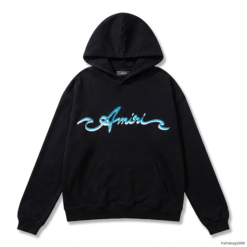 AMIRI Trendy Style Black Hoodie