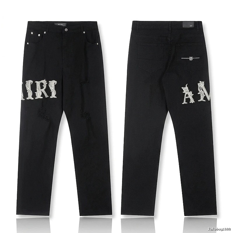 AMIRI vintage-style black jeans
