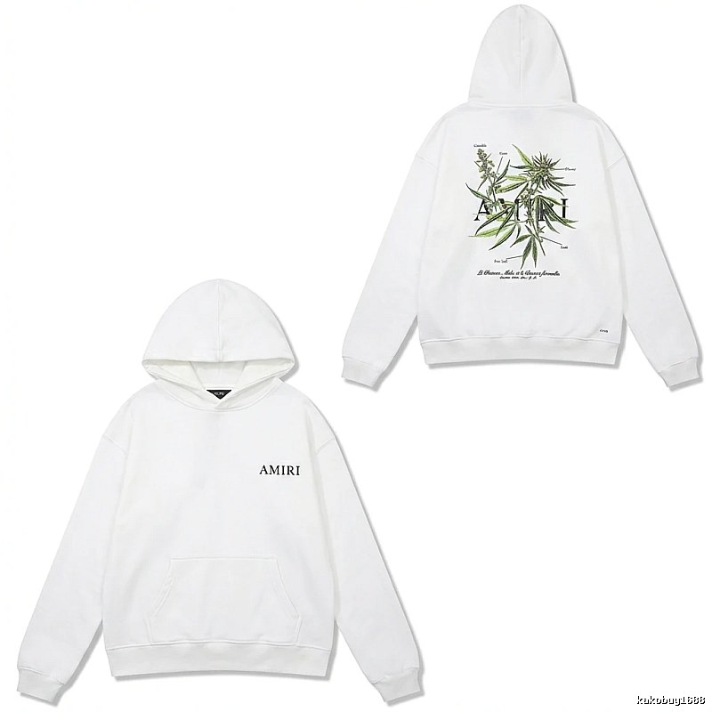 AMIRI White Hoodie with Floral Print Style