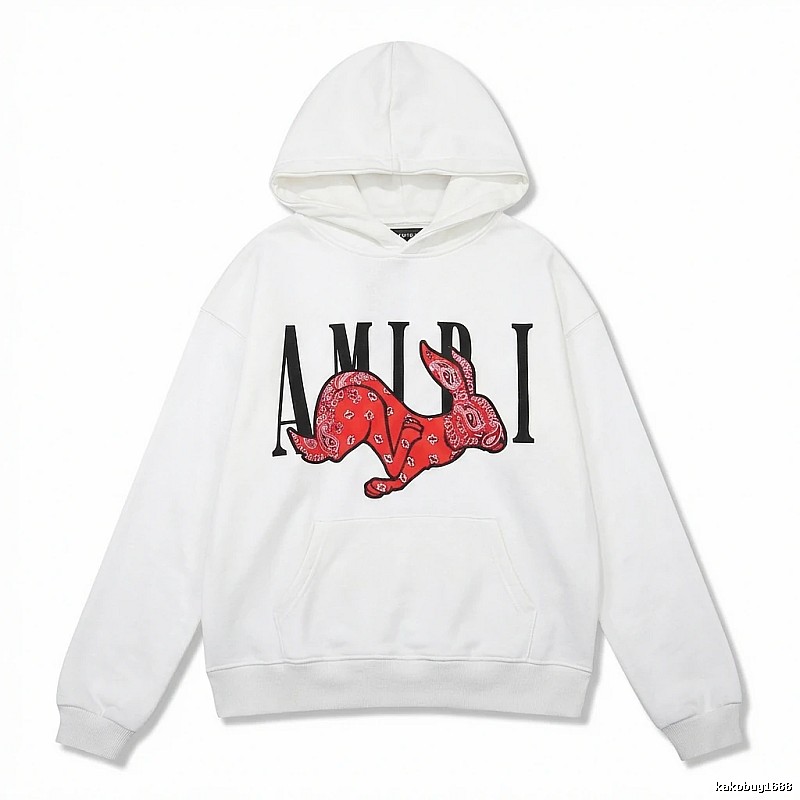 AMIRI White Sweatshirt with Rabbit Print