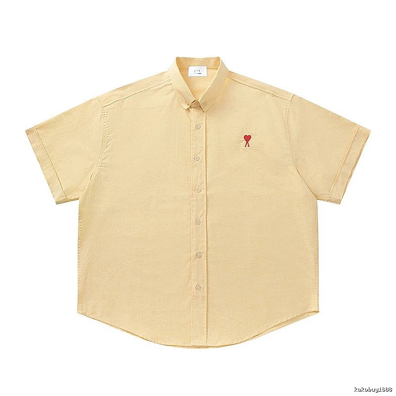 Ami's simple and loving style yellow shirt