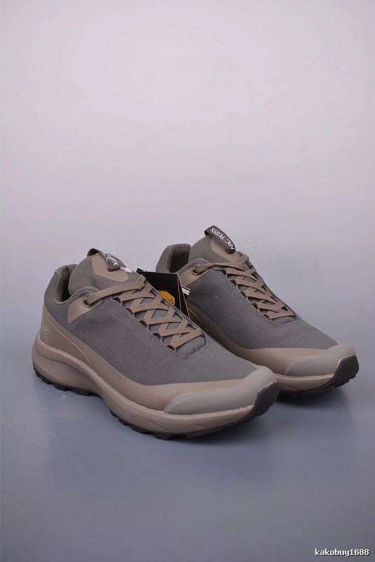 Arc'teryx Brown and Gray Trail Sneakers with Technical Upper