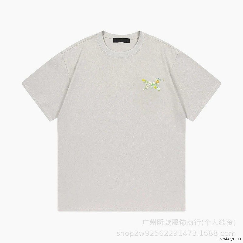 Arc'teryx Casual Light Grey Floral Short-sleeve T-shirt