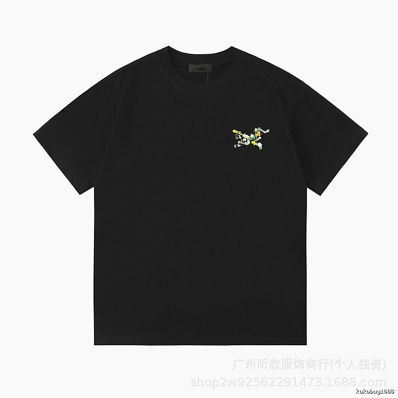 Arc'teryx Floral Print Street Style Black T-Shirt