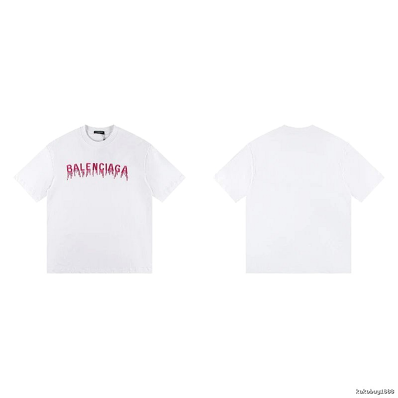 Balenciaga Blood Drop Collection Street Style White T-Shirt