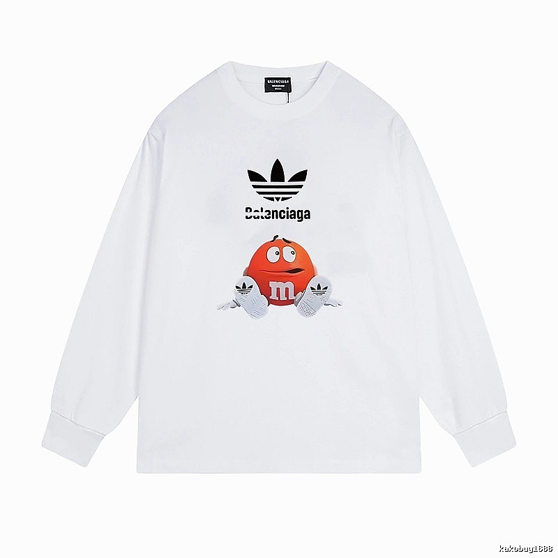 Balenciaga Co-branded Cartoon White Sweatshirt