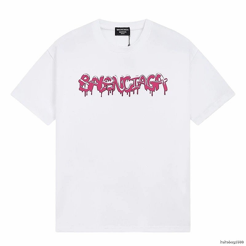 Balenciaga Graffiti Street Style White T-shirt