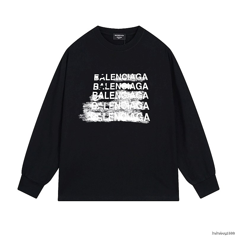 Balenciaga graffiti-style black T-shirt