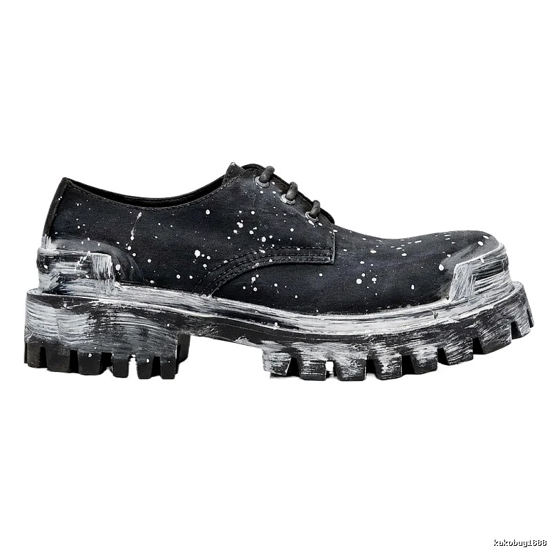 Balenciaga ink-splashing style thick-soled shoes