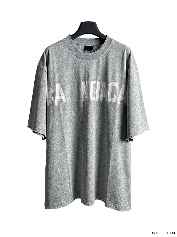 Balenciaga letter-style grey T-shirt