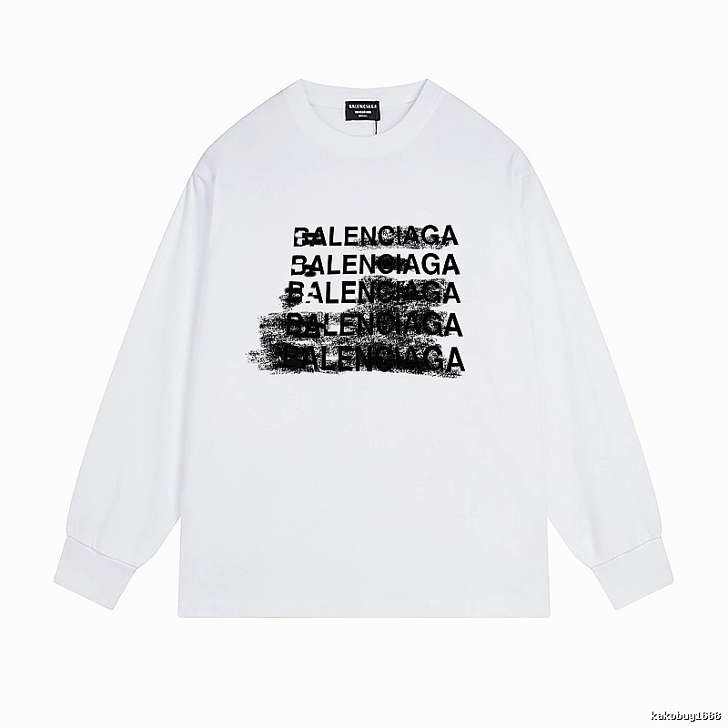Balenciaga letter-style white T-shirt