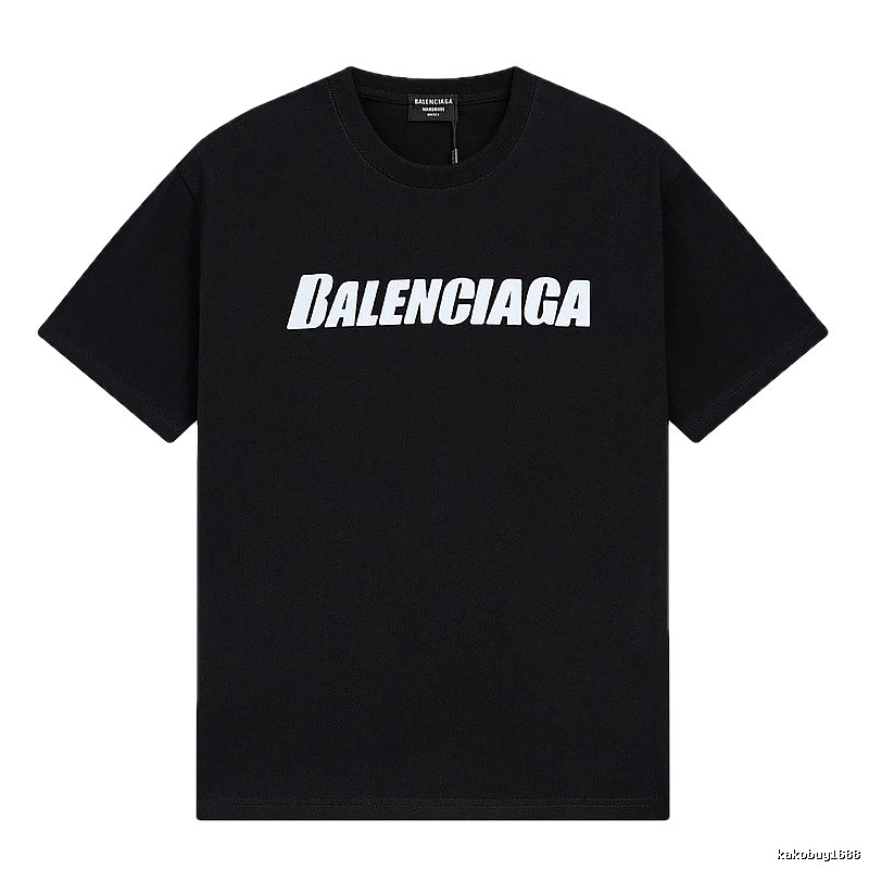 Balenciaga minimalist style black T-shirt