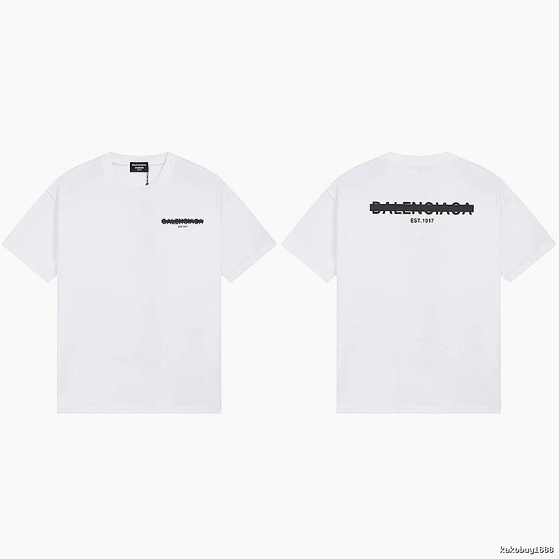 Balenciaga minimalist style white T-shirt