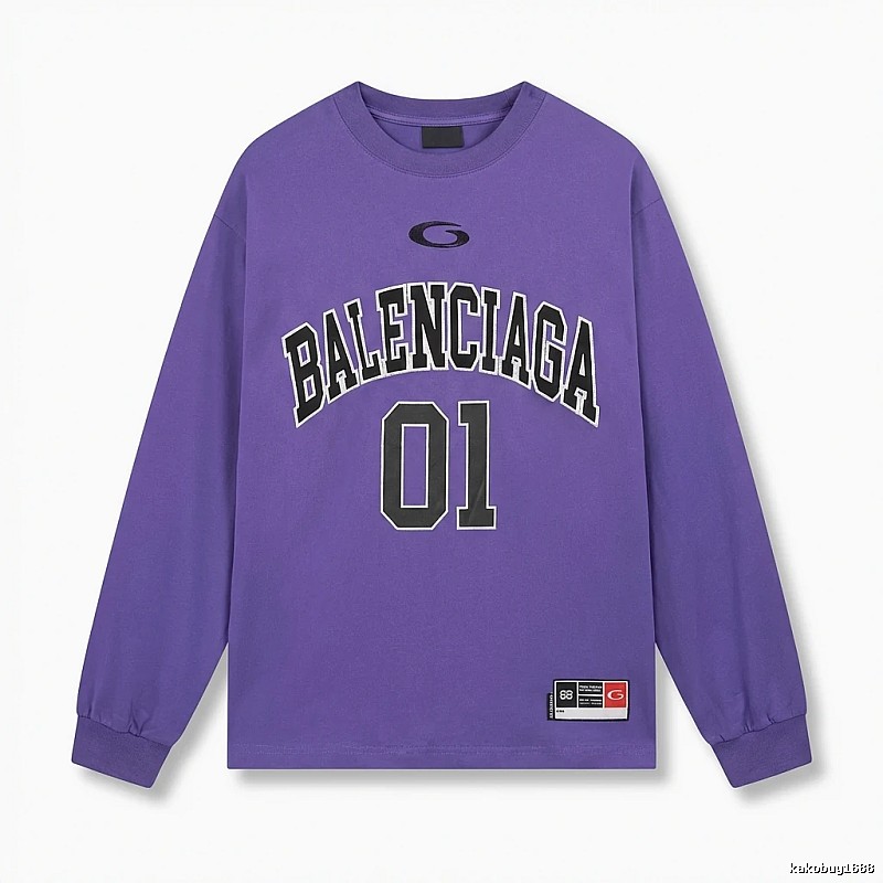 Balenciaga preppy style purple sweatshirt