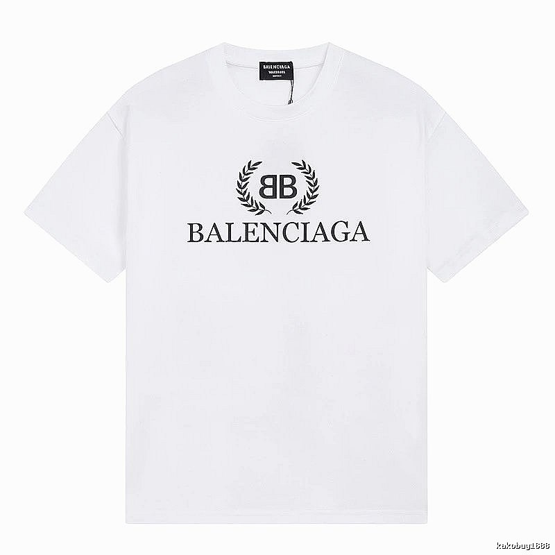 Balenciaga Printed Simple White T-shirt