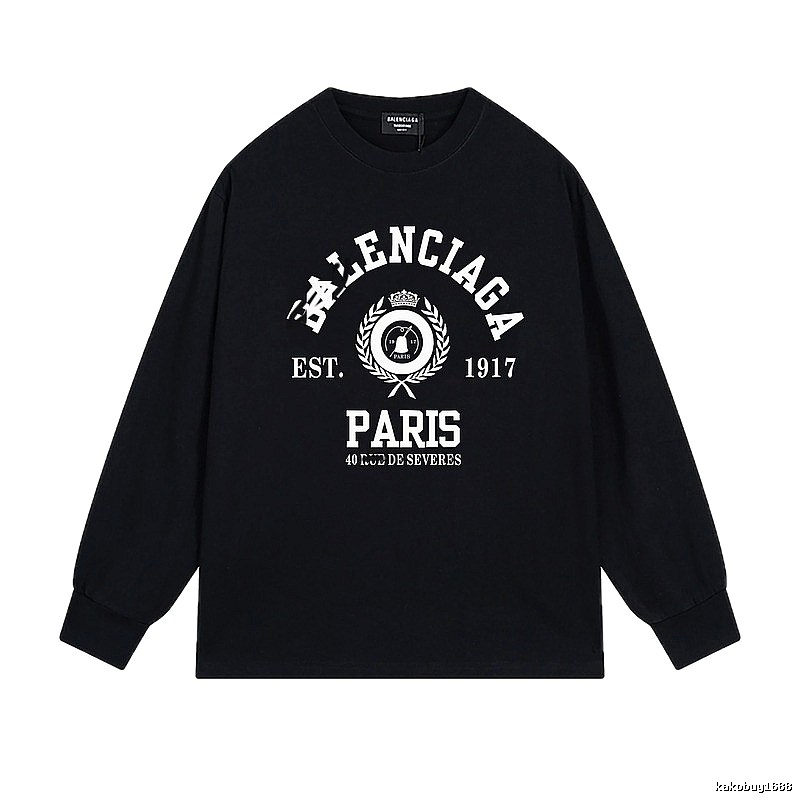 Balenciaga retro black long-sleeve